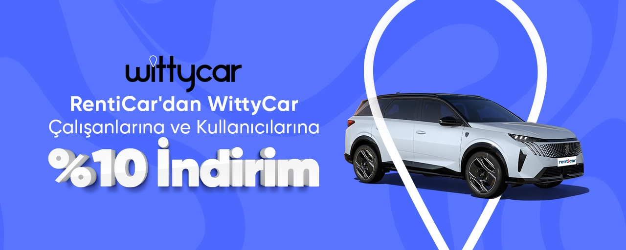 RentiCar'dan WittyCar Çalışanlarına ve Kullanıcılarına %10 İndirim!