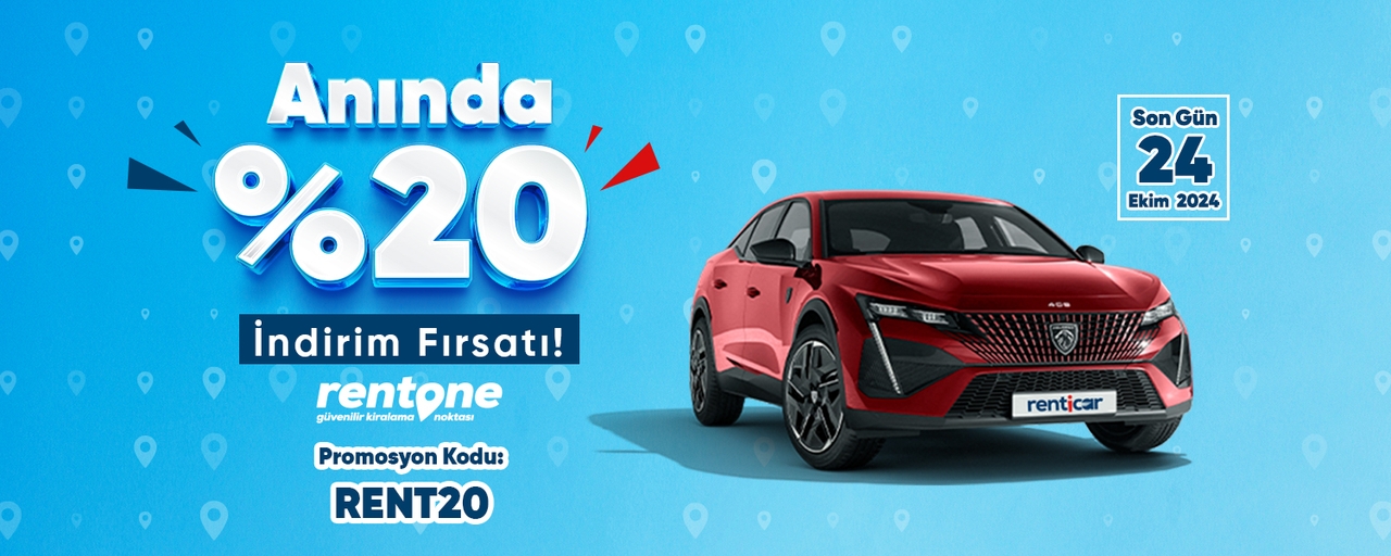 Instant 20% Discount Offer On Rentone Cars!