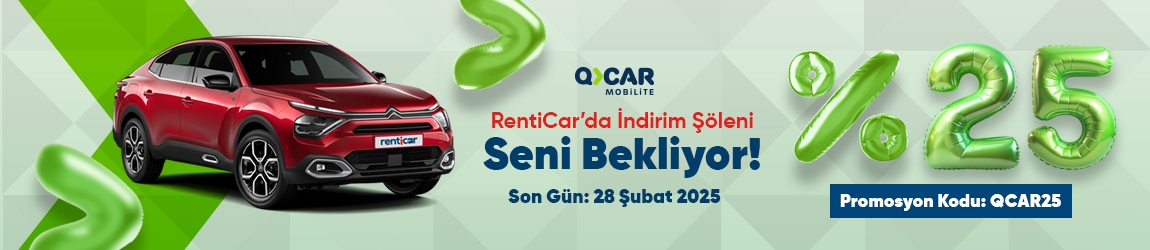 RentiCar’da İndirim Şöleni Seni Bekliyor! QCAR Mobilite Araçlarında %25 İndirim Fırsatı!